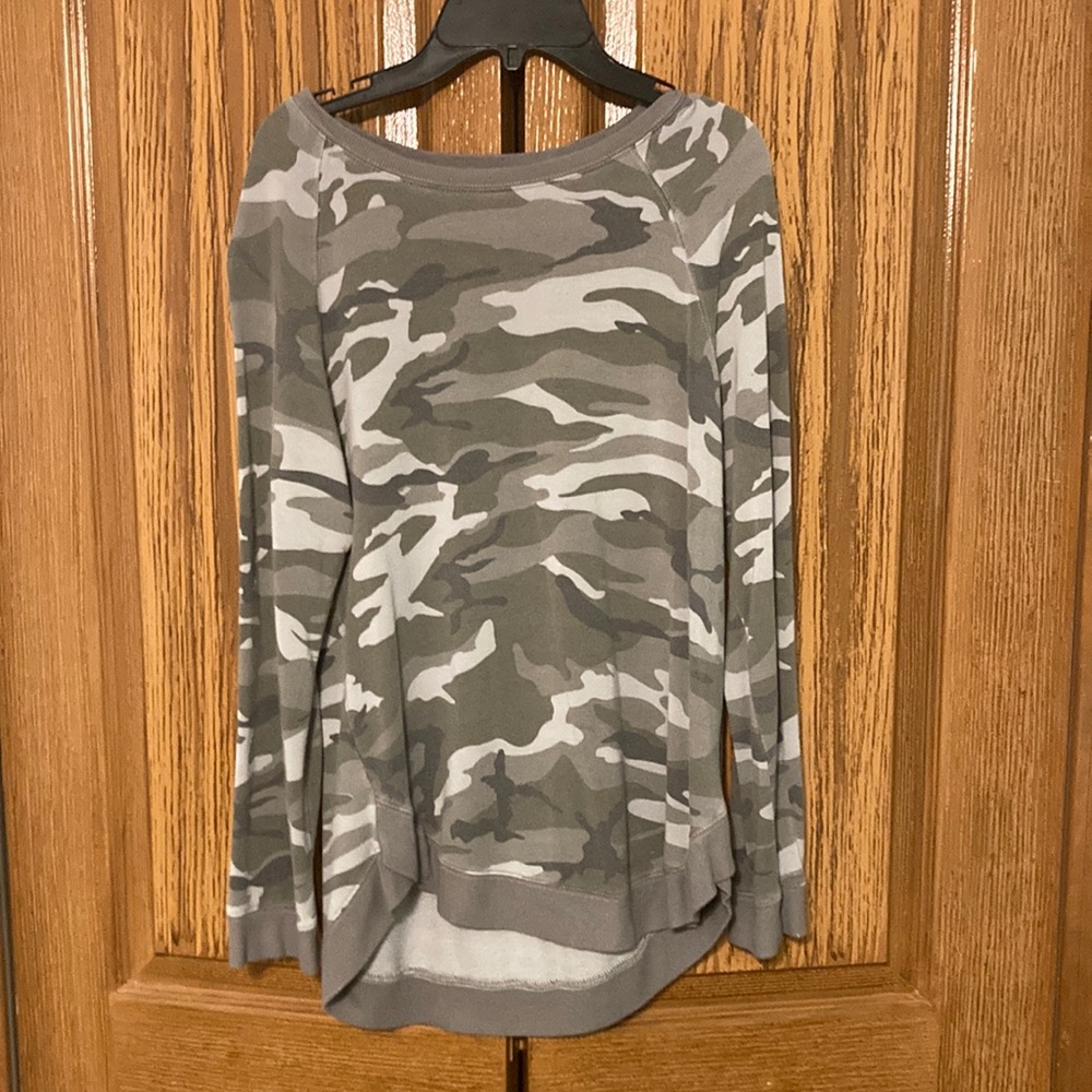 Thread and Supply Cozy Camo Sweater